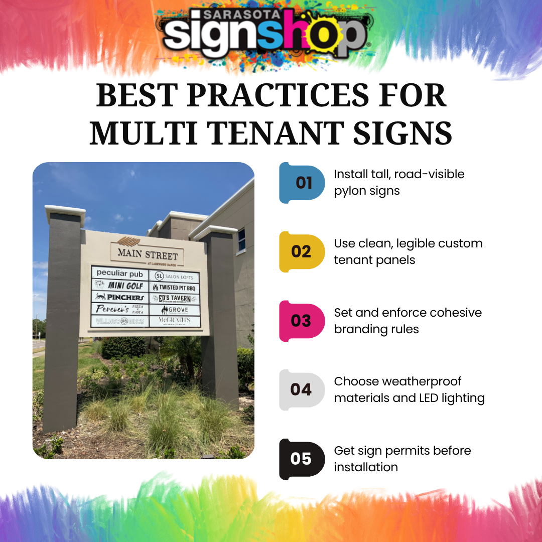 Best Practices of Multi Tenant Signs