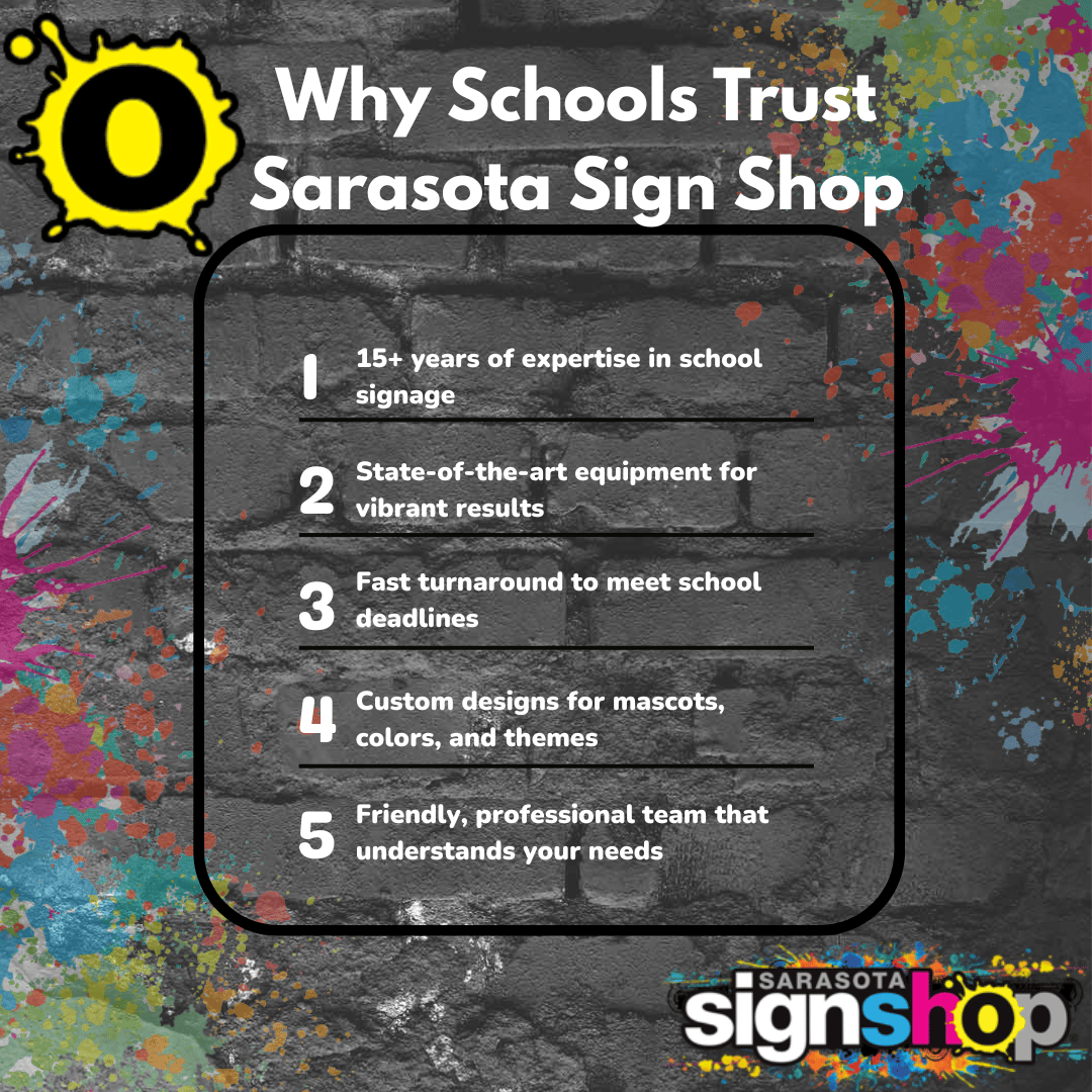 Why Schools Trust Sarasota Sign Shop