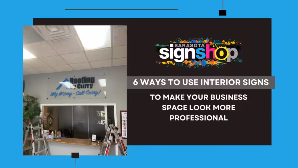 Interior Signs Blue