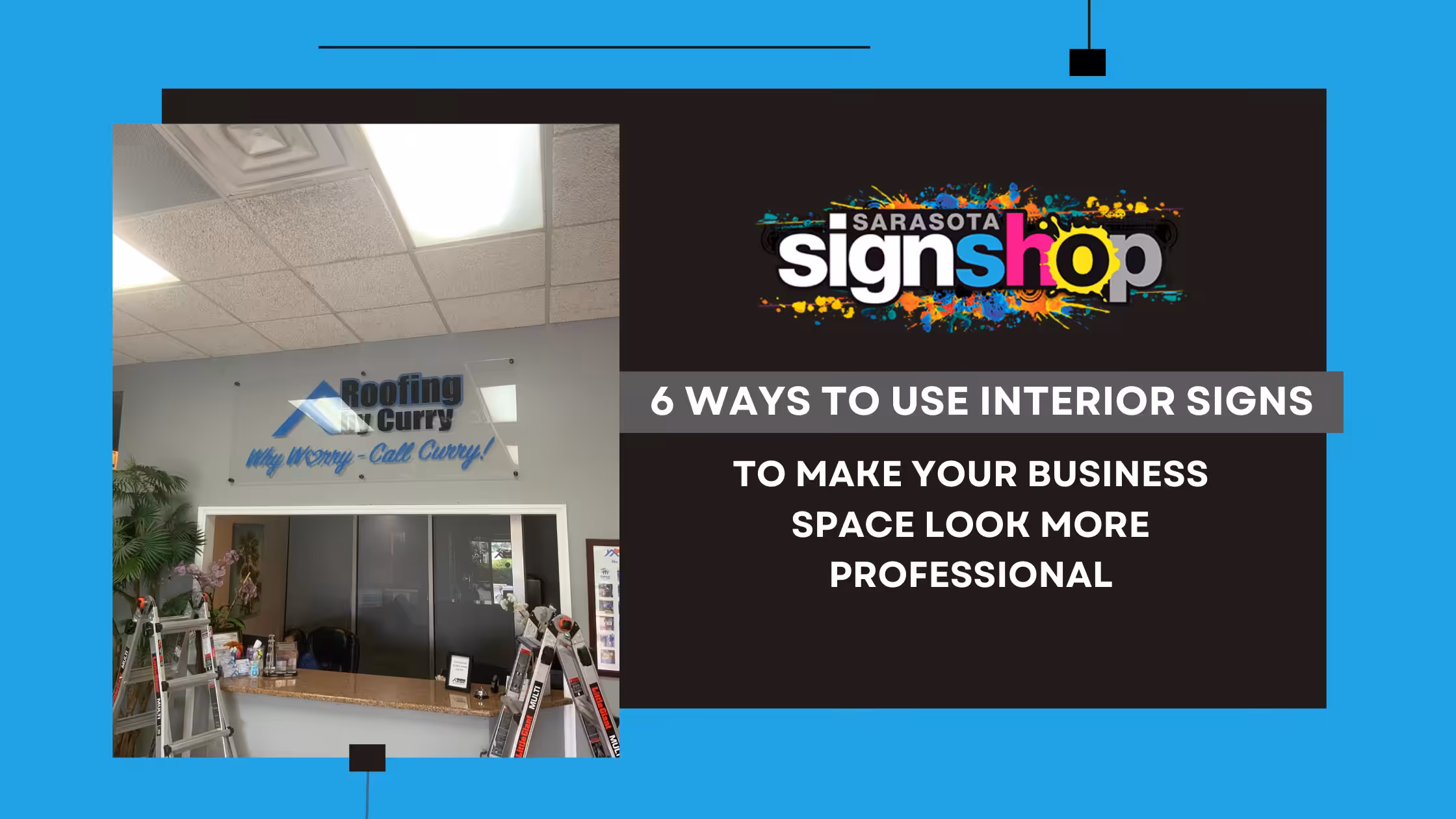 Interior Signs Blue