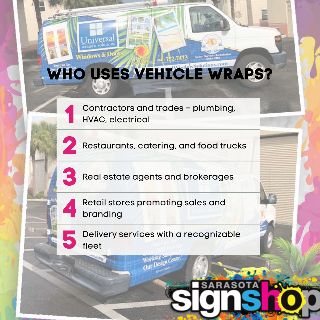 Vechicle Wraps 2 Who uses vehicle Wraps