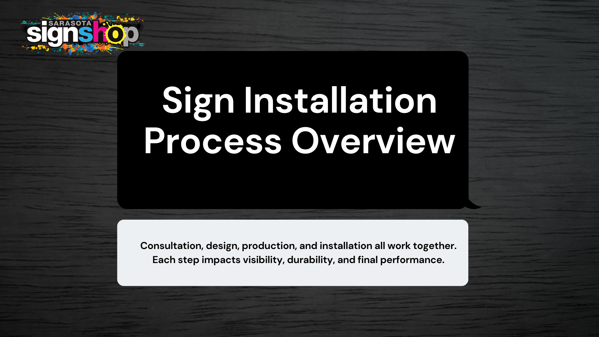 business sign installation Sarasota