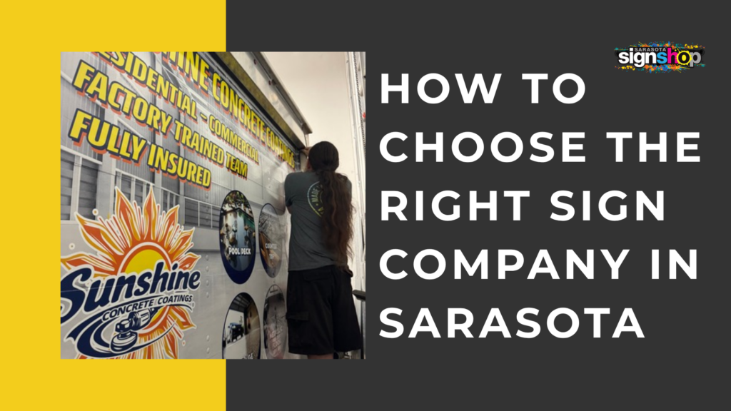 sign company in Sarasota