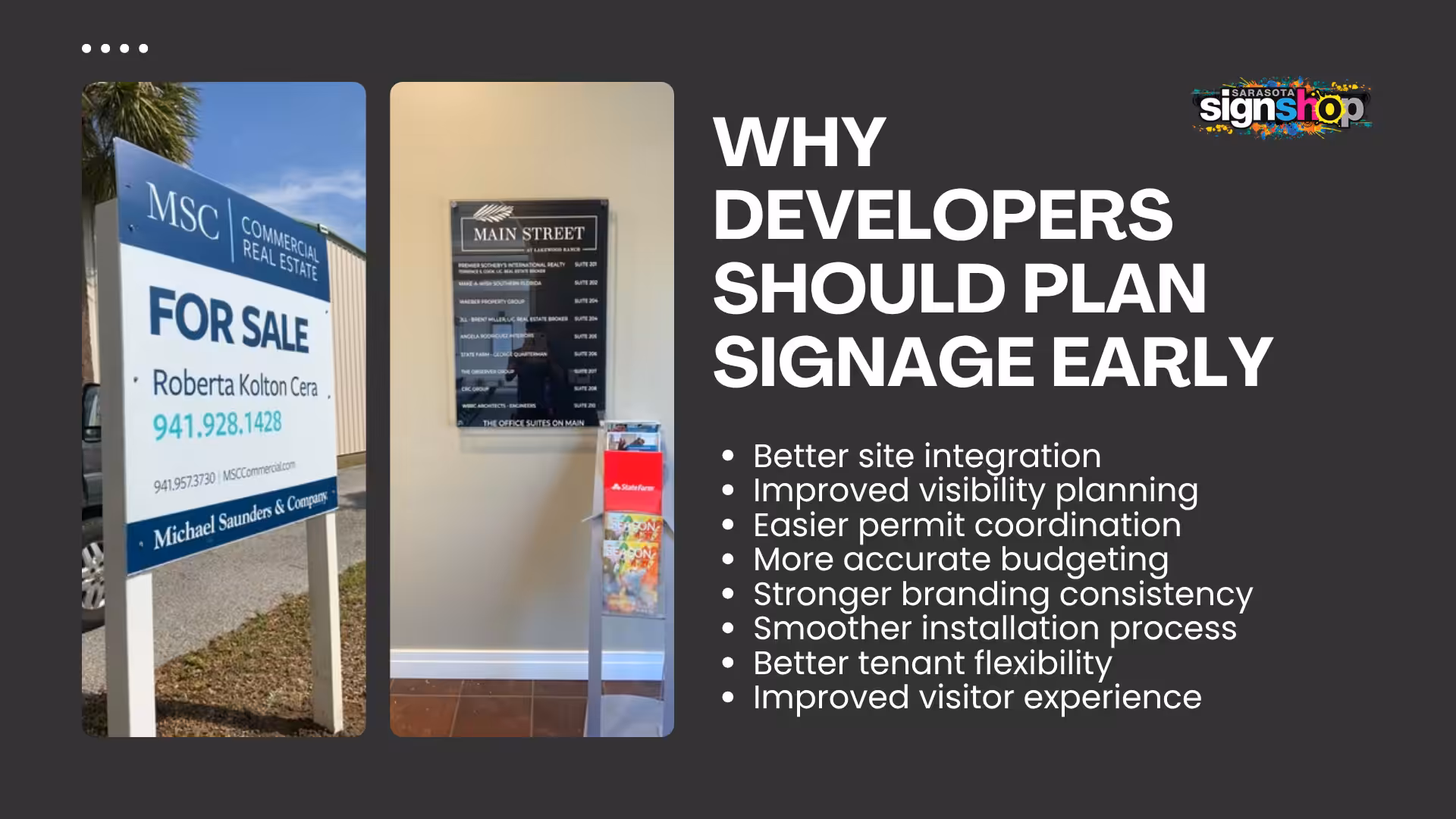 Signage Packages for Mixed Use Developments