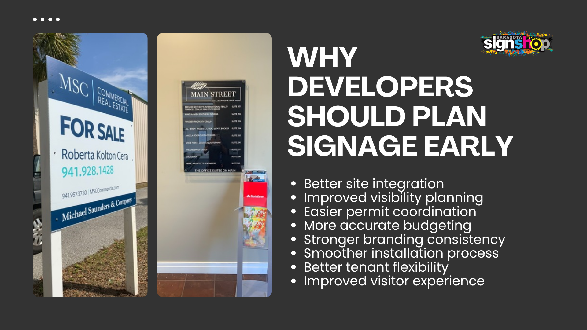 Signage Packages for Mixed Use Developments