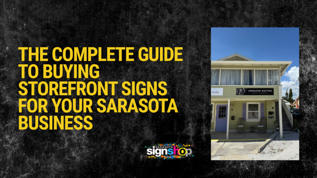 storefront signs Sarasota