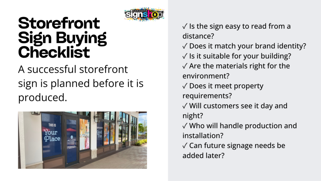 storefront signs Sarasota

