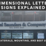Dimensional Letter Signs Explained: Materials, Mounting, and Best Uses