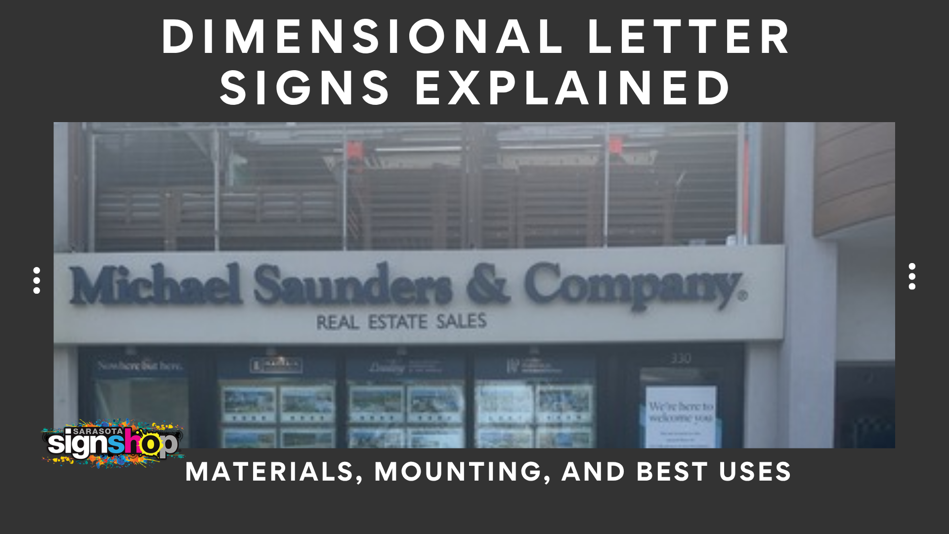 Dimensional Letter Signs