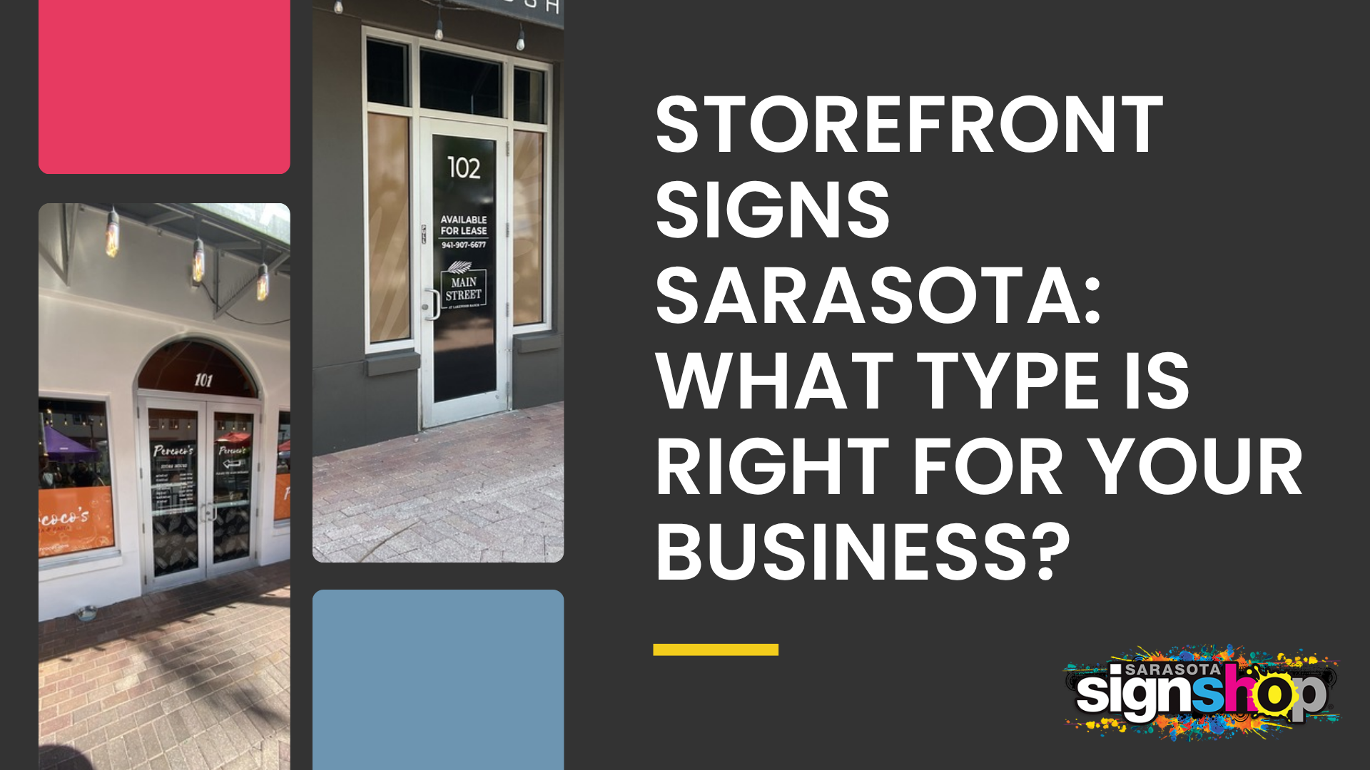 Storefront Signs Sarasota